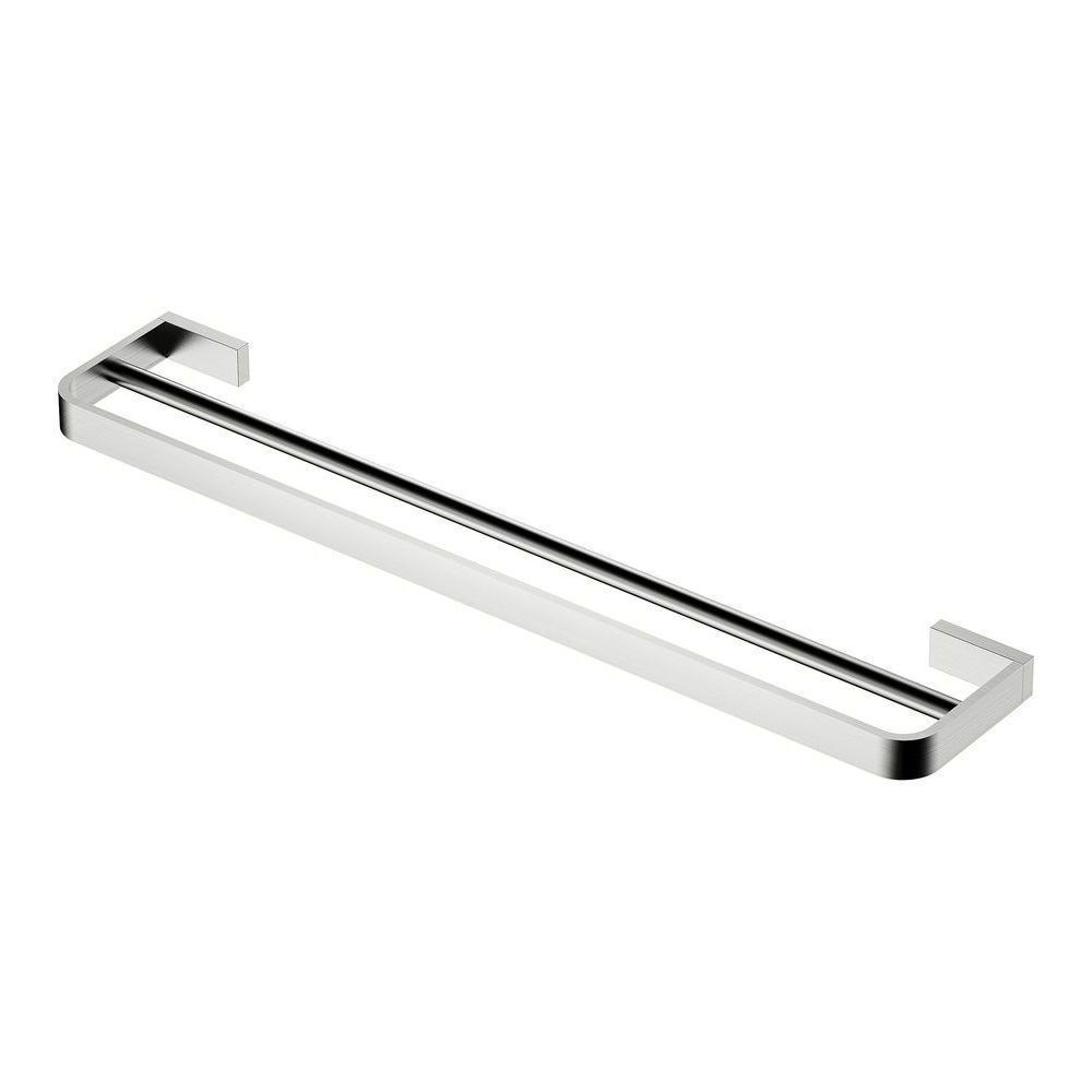 Inis Double Towel Rail 800mm Brushed Nickel