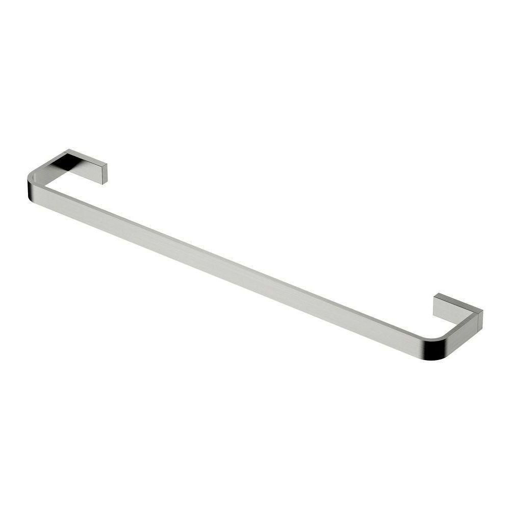 Inis Single Towel Rail 600mm Brushed Nickel