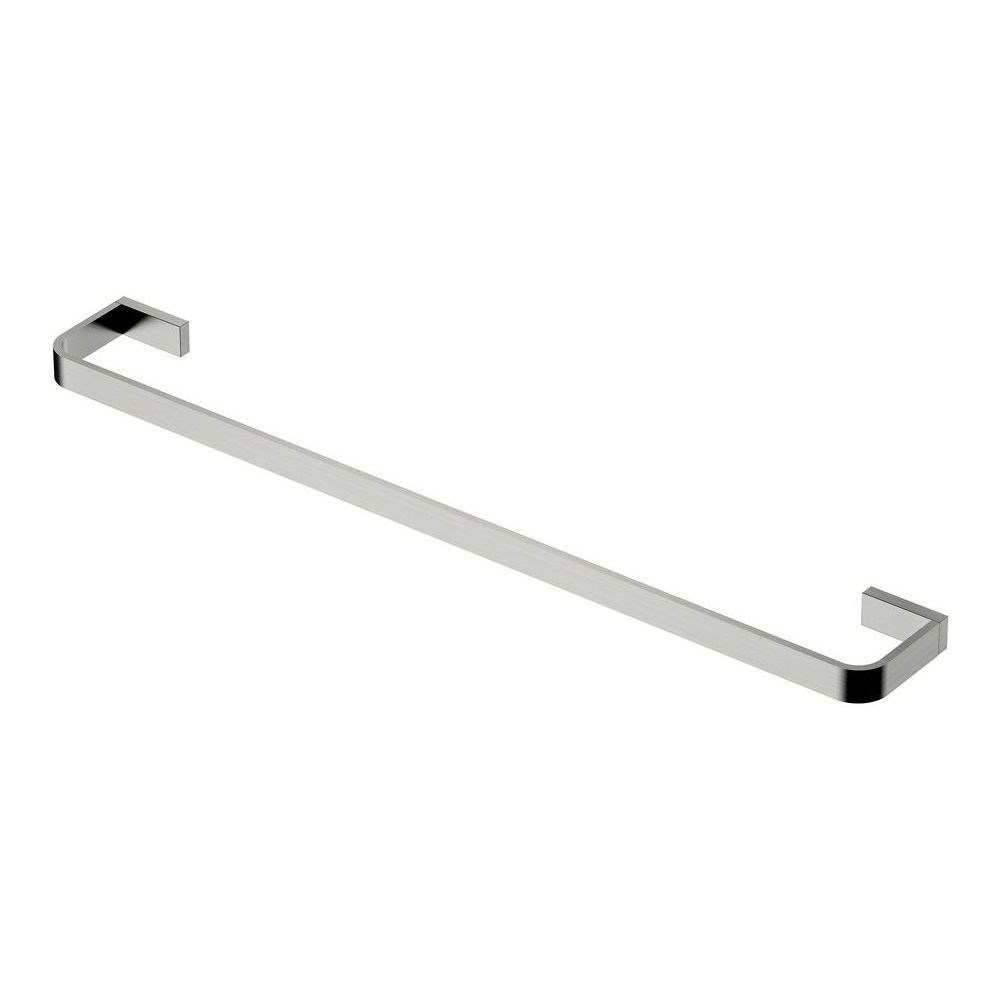 Inis Single Towel Rail 800mm Brushed Nickel