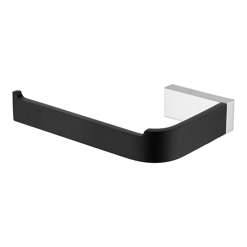 Inis Toilet Roll Holder Chrome & Matte Black
