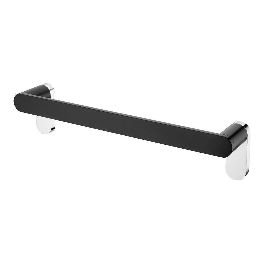 Akemi Towel Bar 300mm Chrome & Matte Black