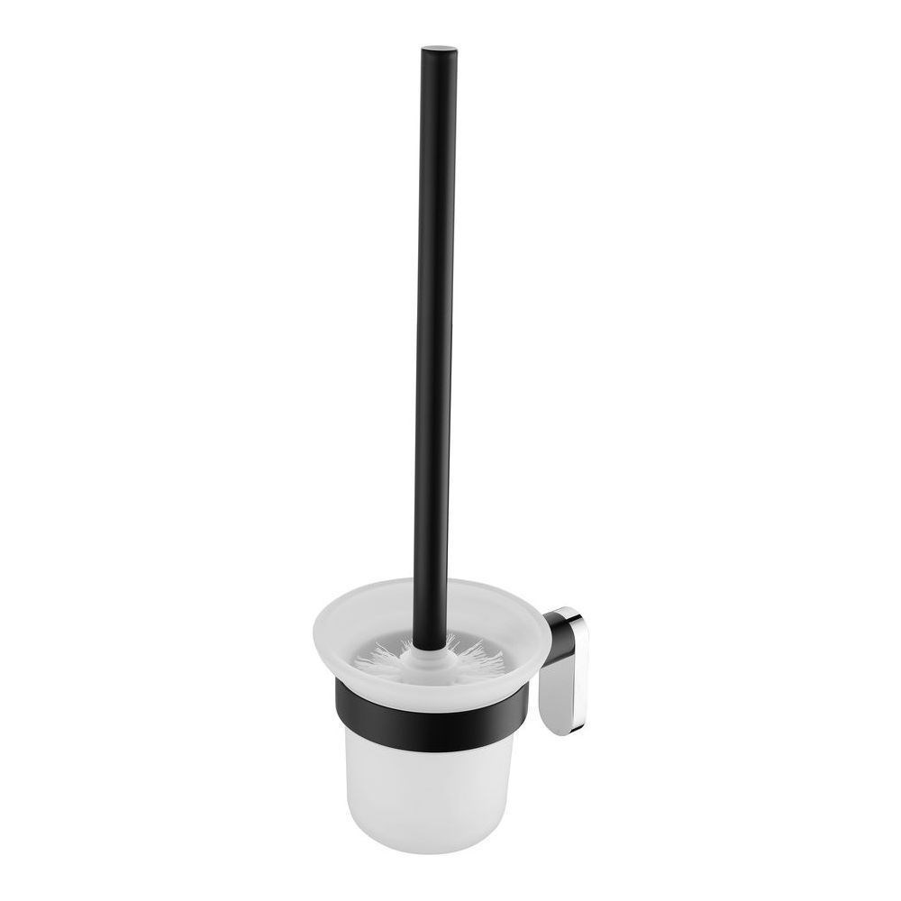 Akemi Toilet Holder Chrome & Matte Black