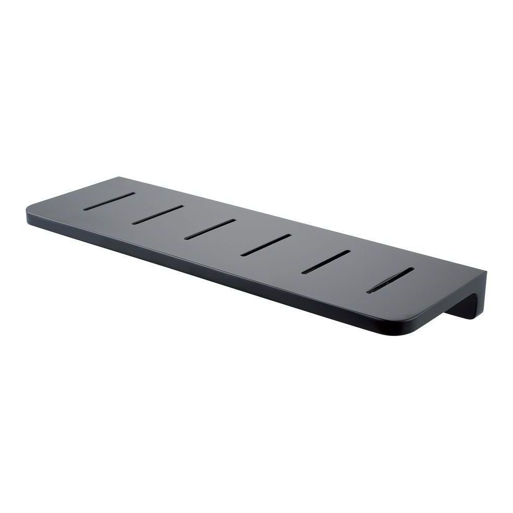 Inis Shelf Slotted Shelf 400mm Matte Black