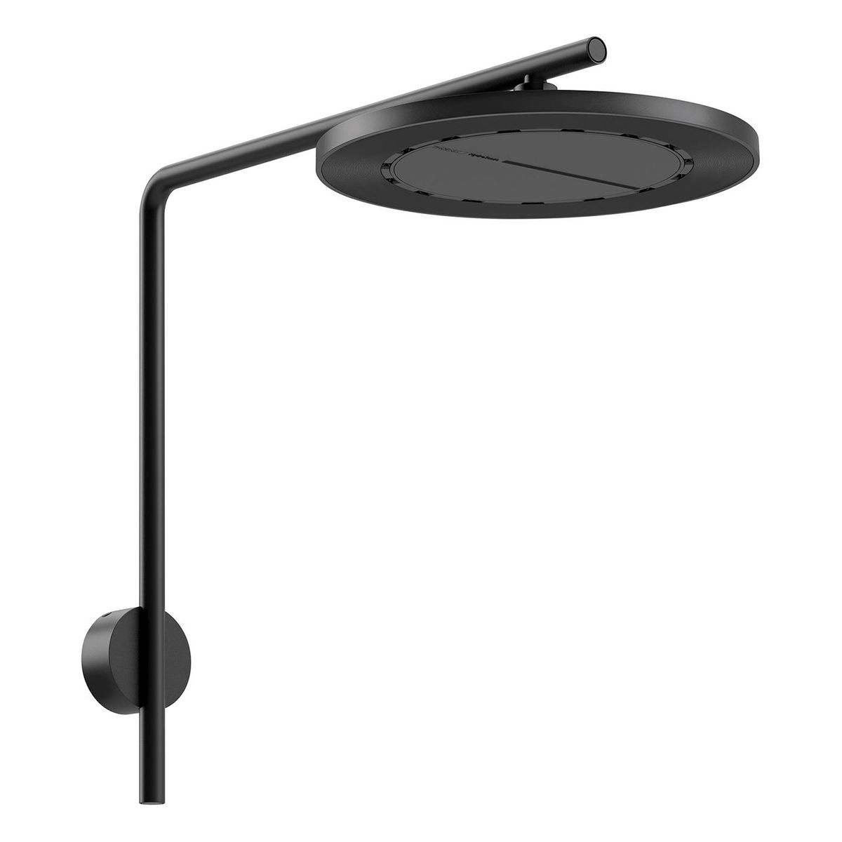 NX Iko Shower Arm & Rose - Matte Black