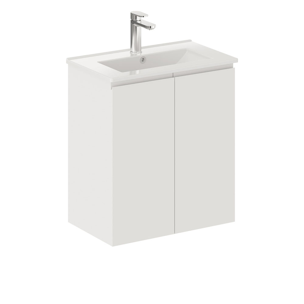 Siska Slim 600 Wall-Hung Vanity - 1 Taphole