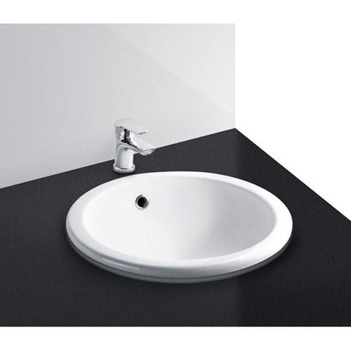 Studio Bagno Tris Inset Basin - No Taphole, Matte White