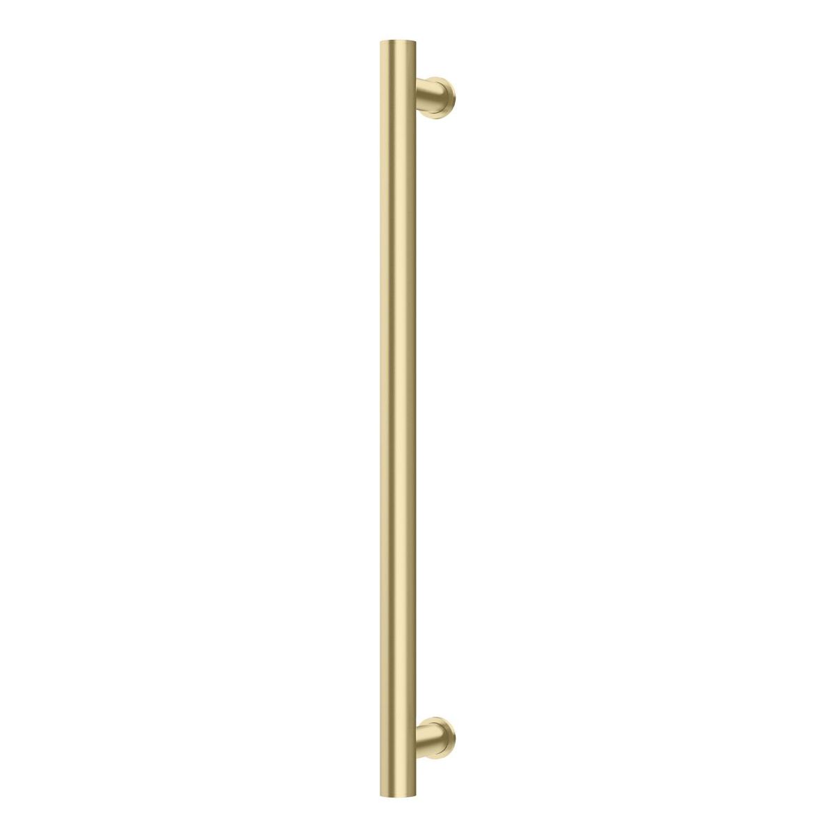 Phoenix Heated Towel Rail Round 600mm - Brushed Gold