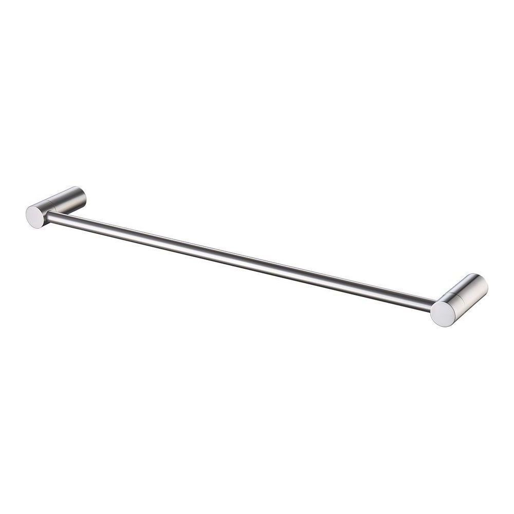 Finesa Single Towel Rail 600mm Brushed Nickel
