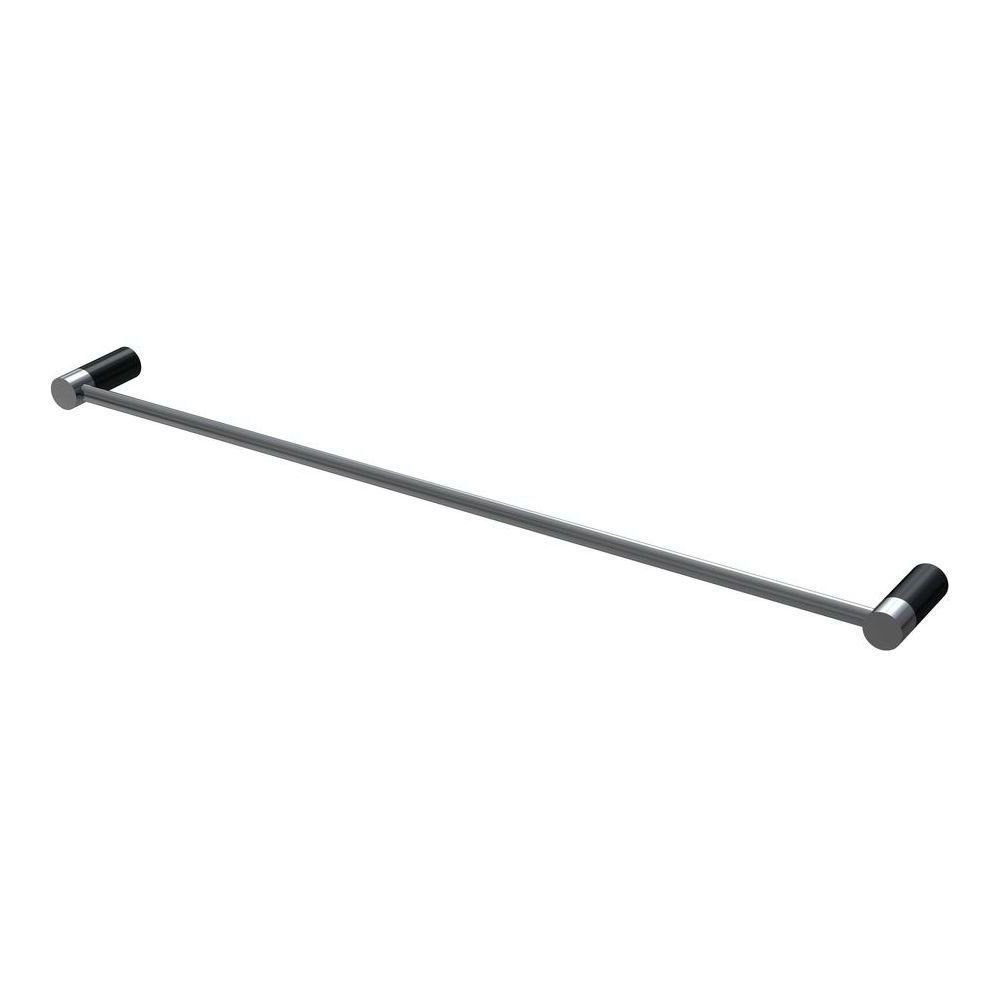 Finesa Single Towel Rail 800mm Chrome & Matte Black