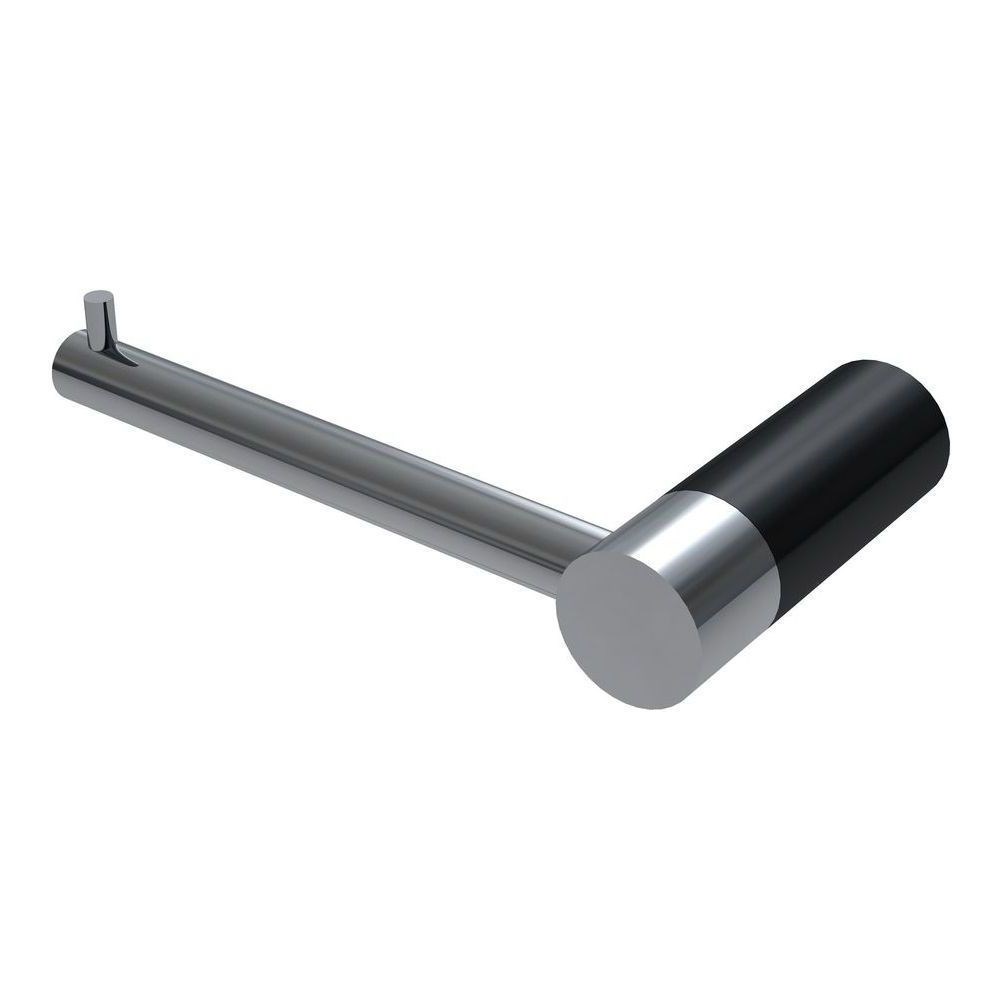 Finesa Toilet Roll Holder Chrome & Matte Black