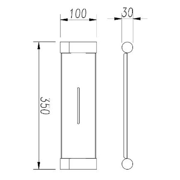 Finesa Shower Shelf 350mm Chrome