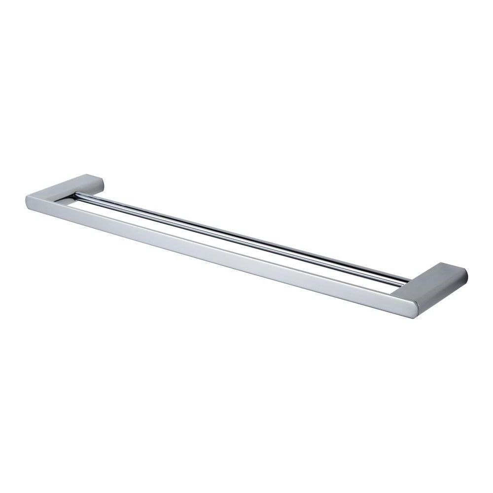 Zoya Double Towel Rail 800mm Chrome