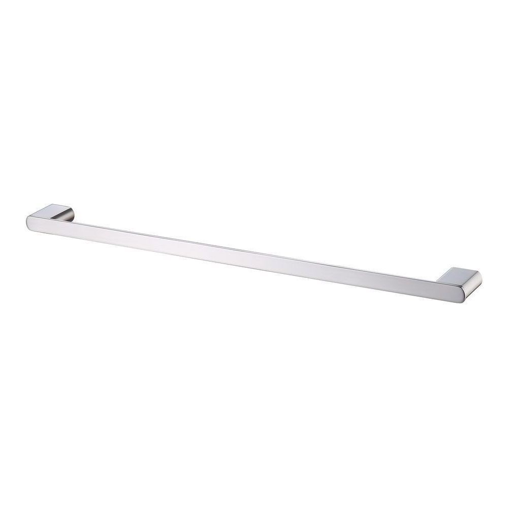 Zoya Single Towel Rail 600mm Brushed Nickel