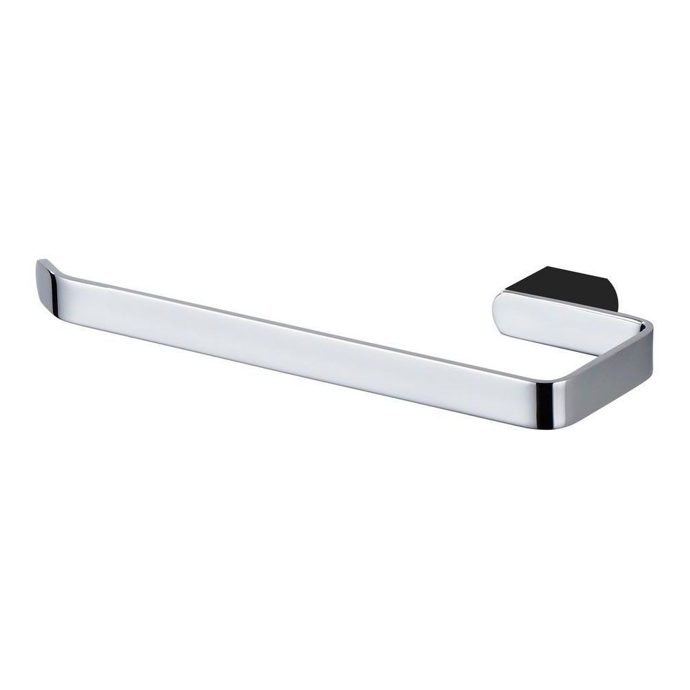 Zoya Towel Stirrup Chrome & Matte Black
