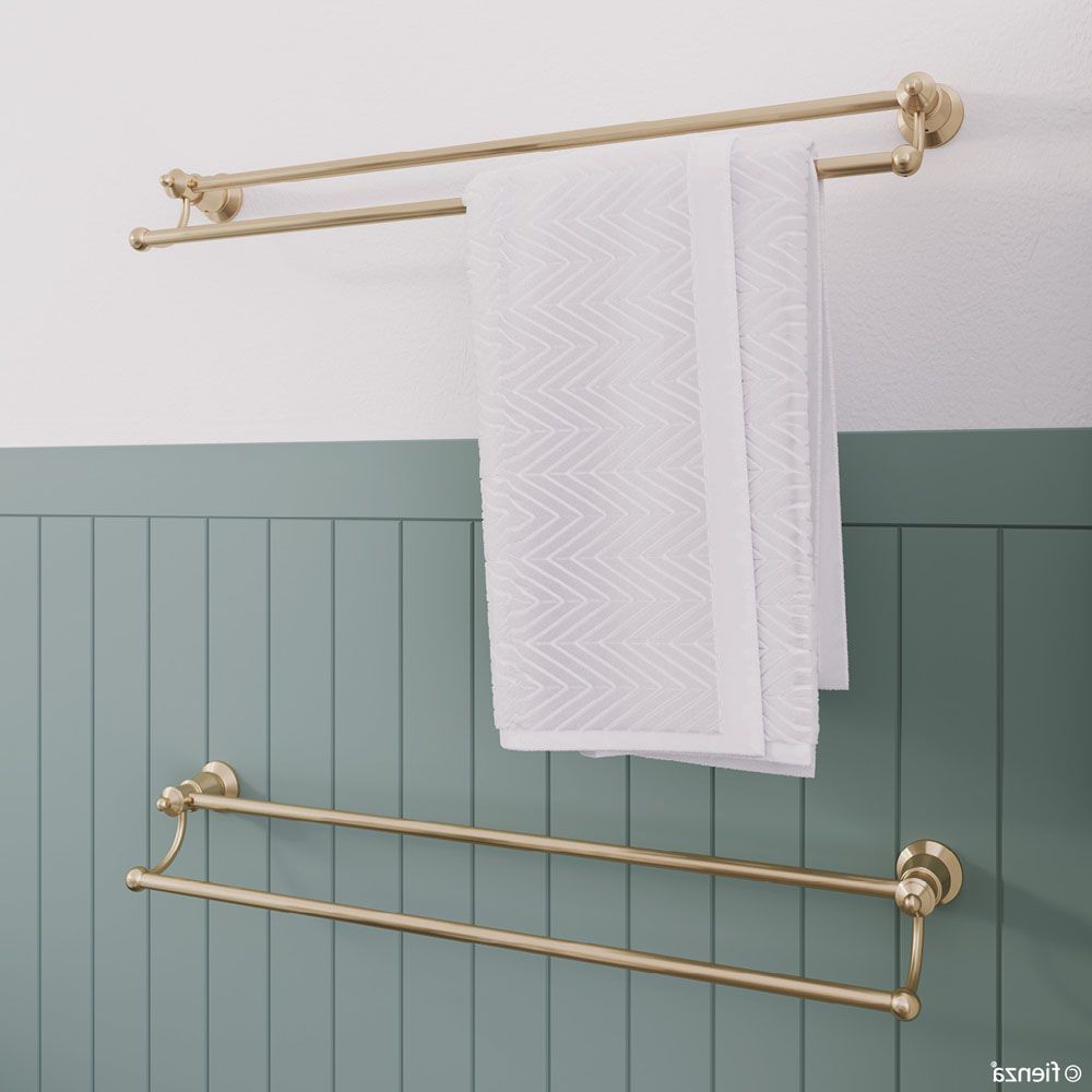 Lillian Double Towel Rail, Urban Brass