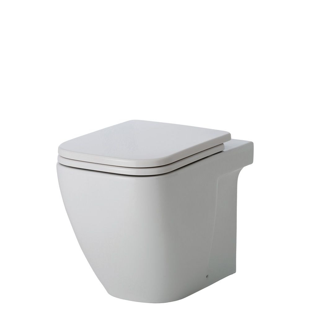 RAK Caroline Wall-Faced Toilet Suite - Pan + Seat + R&T In-Wall Cistern