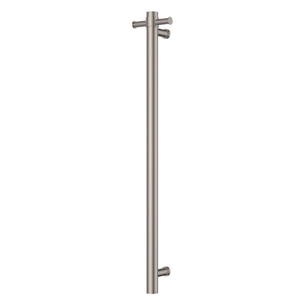 Isabella Vertical Heated Towel Rail 100 x 900mm - Brushed Nickel
