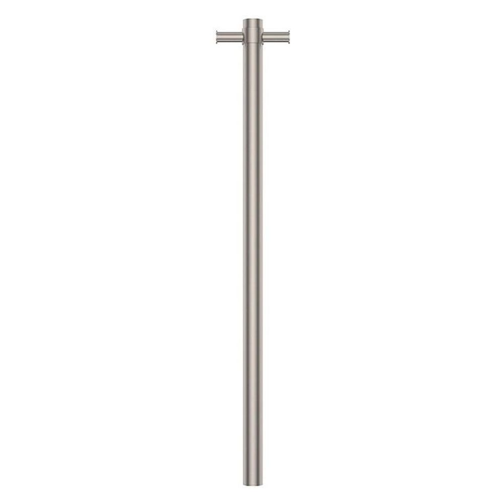 Isabella Vertical Heated Towel Rail 100 x 900mm - Brushed Nickel