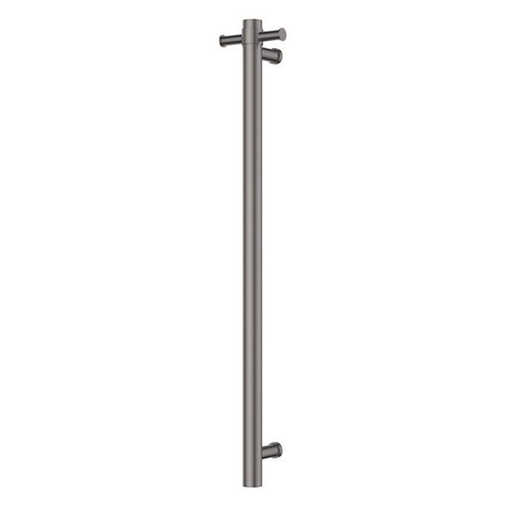 Isabella Vertical Heated Towel Rail 100 x 900mm - Gun Metal