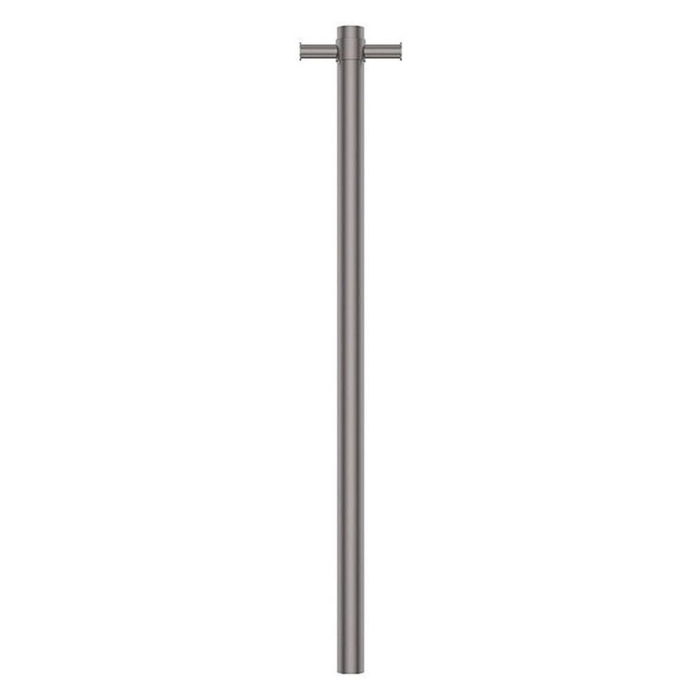 Isabella Vertical Heated Towel Rail 100 x 900mm - Gun Metal
