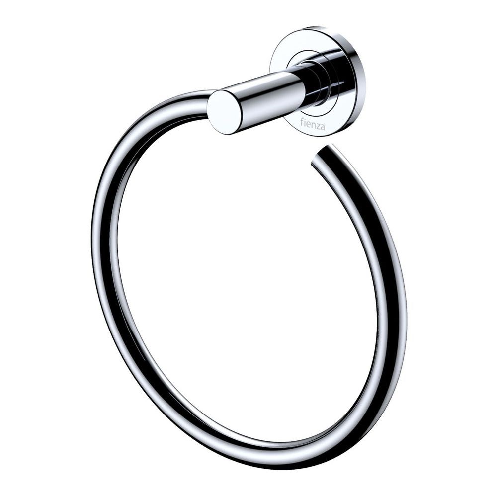 Kaya Hand Towel Ring, Chrome