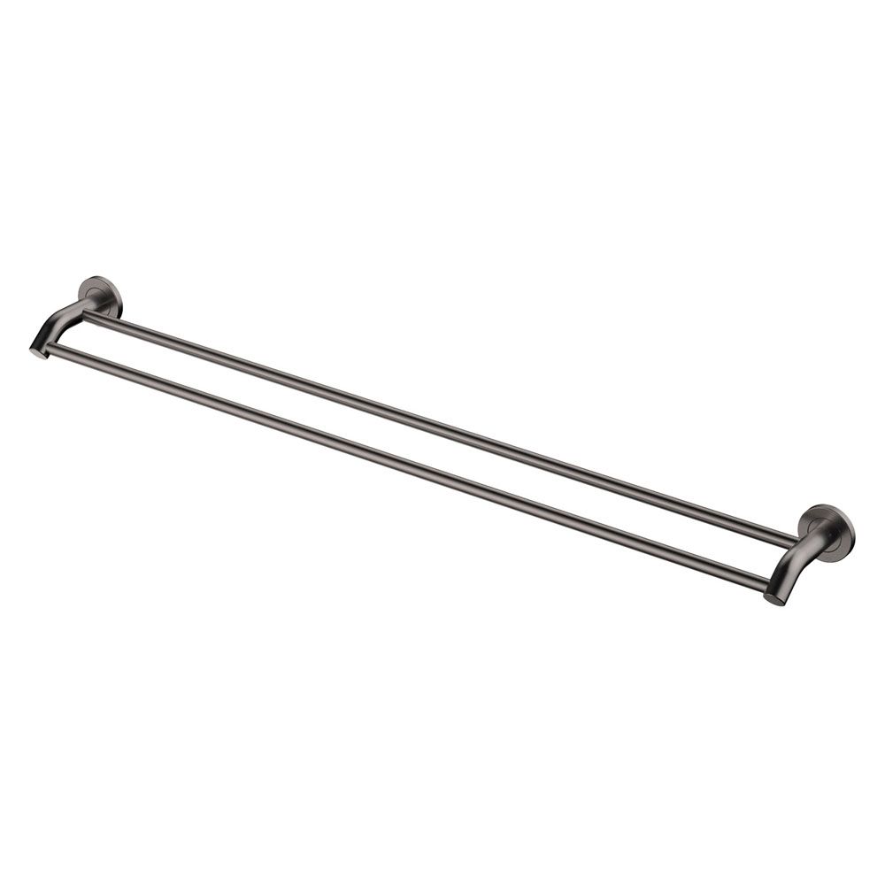 Kaya 900mm Double Towel Rail, Gun Metal