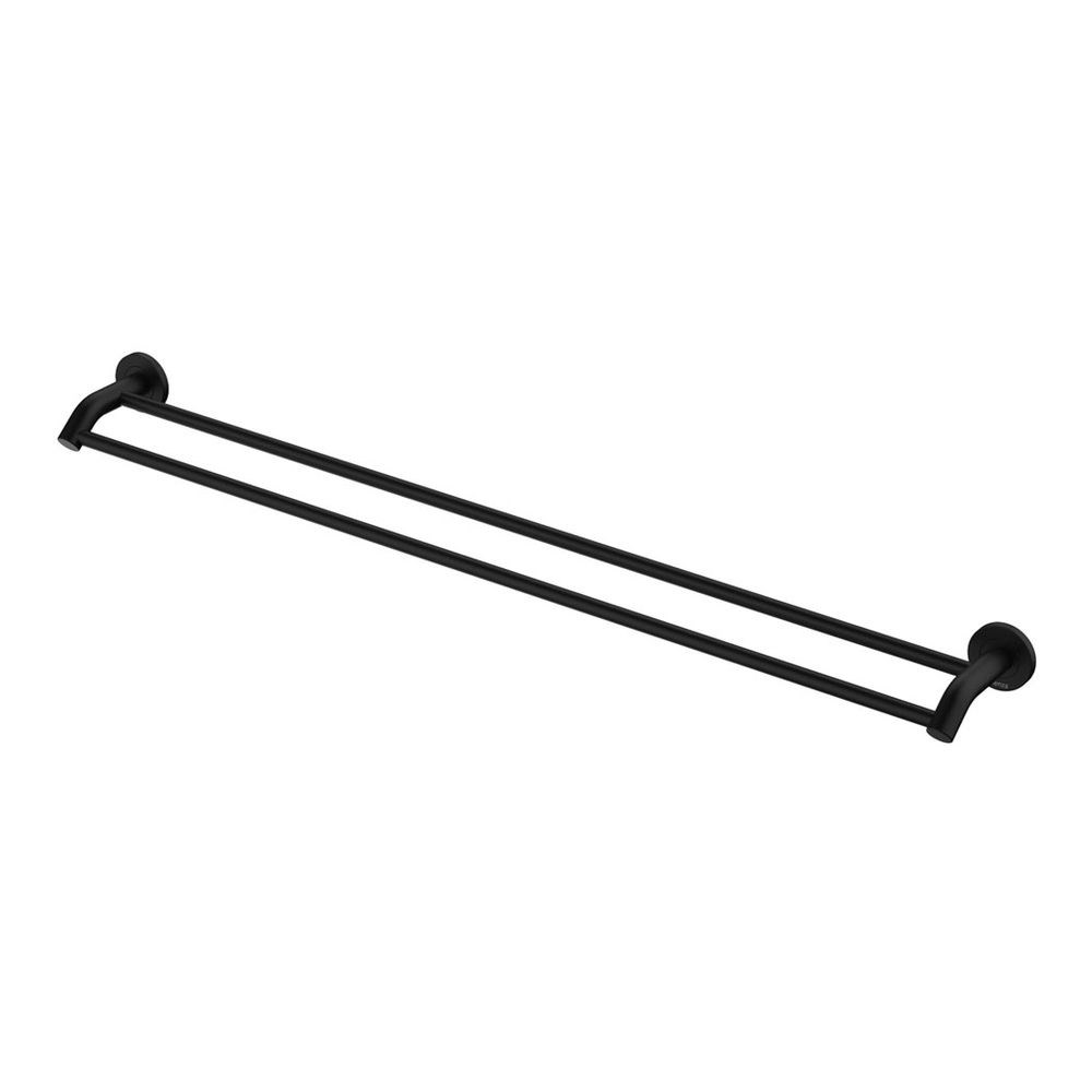 Kaya 900mm Double Towel Rail, Matte Black