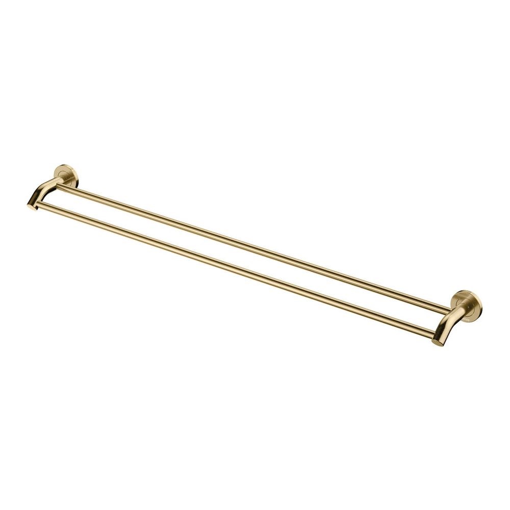 Kaya 900mm Double Towel Rail, Urban Brass