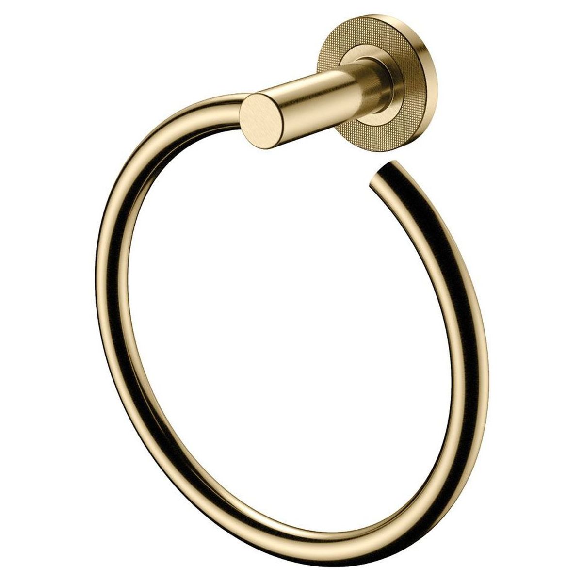 Axle Hand Towel Ring in Urban Brass