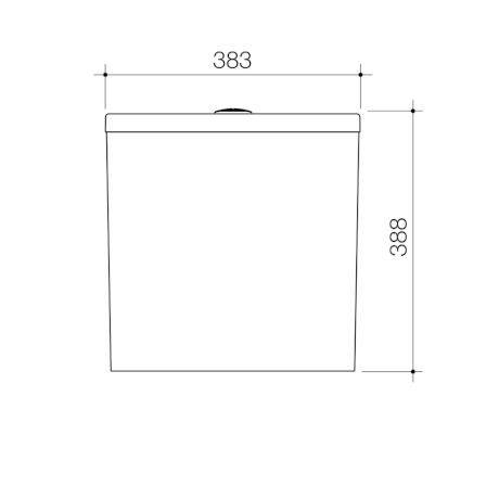 Urbane II Bidet Cleanflush Wall Faced Close Coupled Back Entry Toilet Suite (with GermGard) - Back Entry