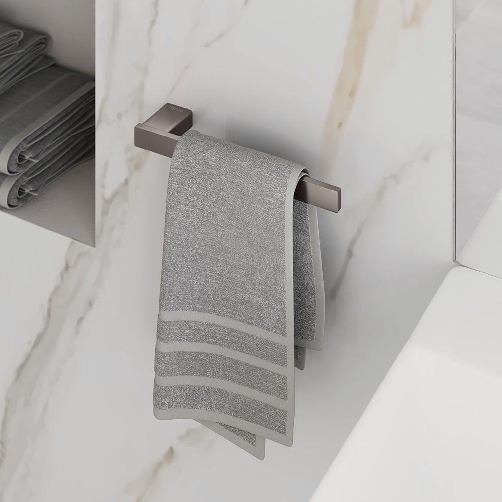 Tono Hand Towel Holder Gun Metal