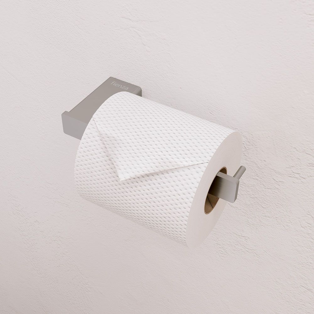 Tono Toilet Roll Holder Brushed Nickel