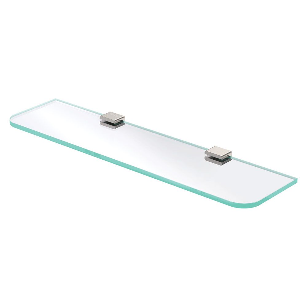 Tono Glass Shelf Brushed Nickel
