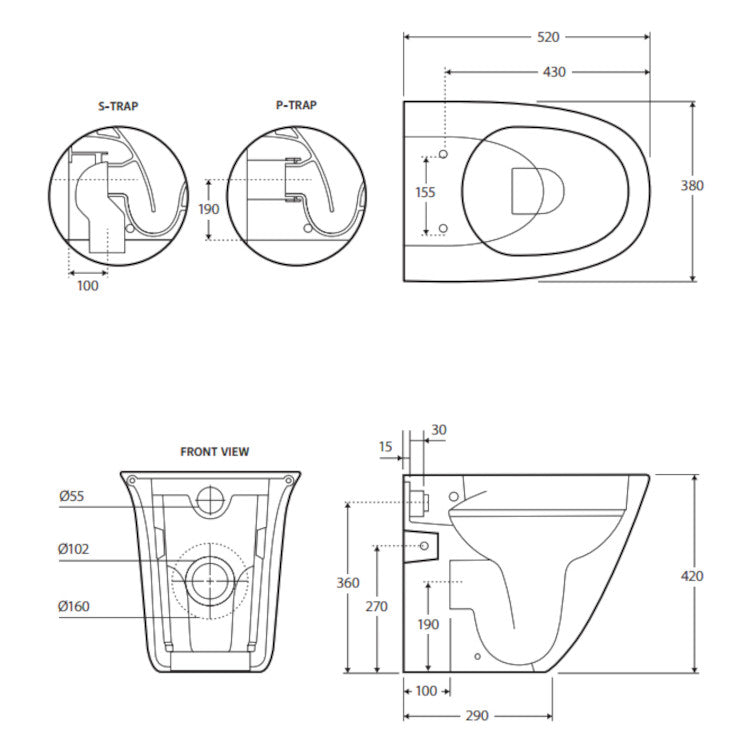 RAK Sensation Wall-Faced Toilet Suite