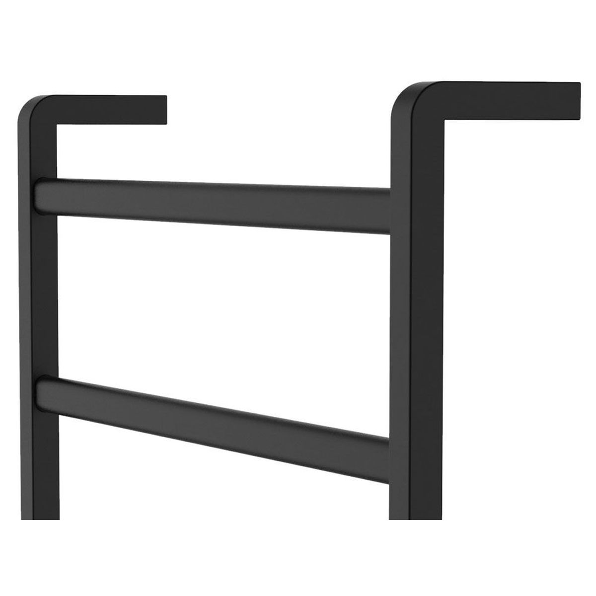 Koko Heated Towel Rail, 600 x 1200mm, Matte Black
