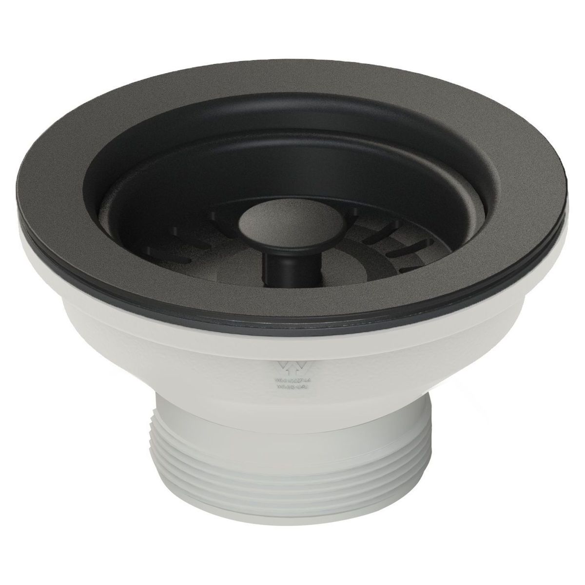 90X50 Matte Black Basket Waste & Long Bolt