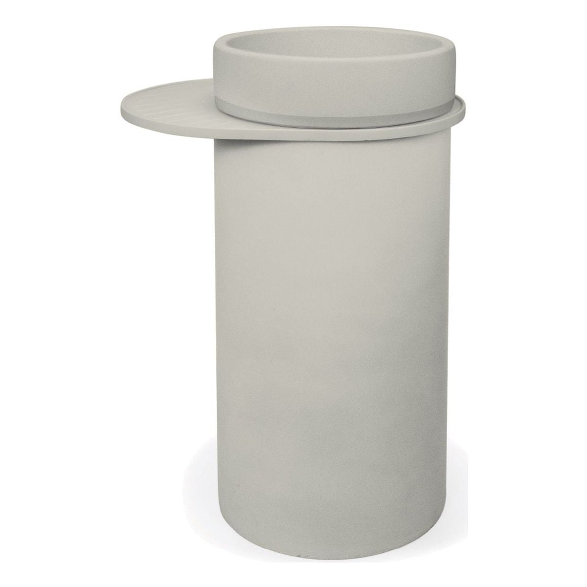 Nood Cylinder With Tray Bowl Two Tone Basin in Morning Mist