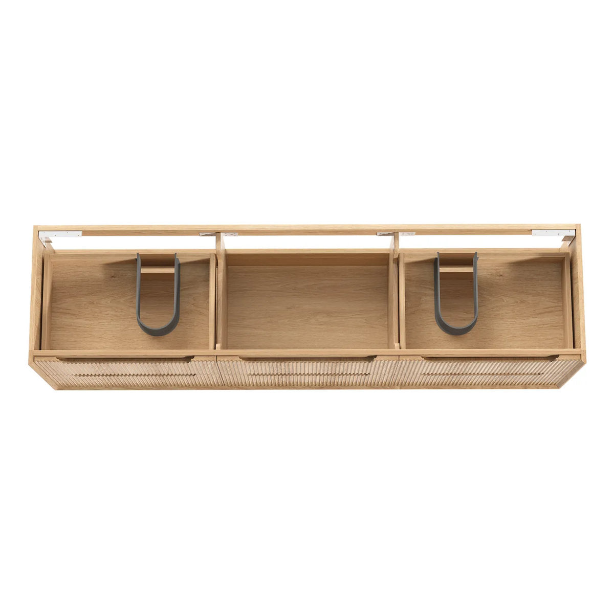 Otti Byron Fluted 1800mm Woodland Oak Wall Hung Vanity