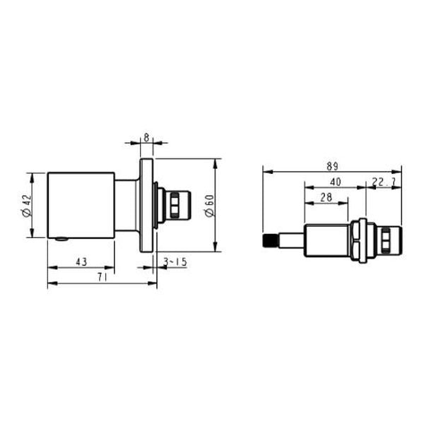 Finesa Wall Top Assemblies Matte Black