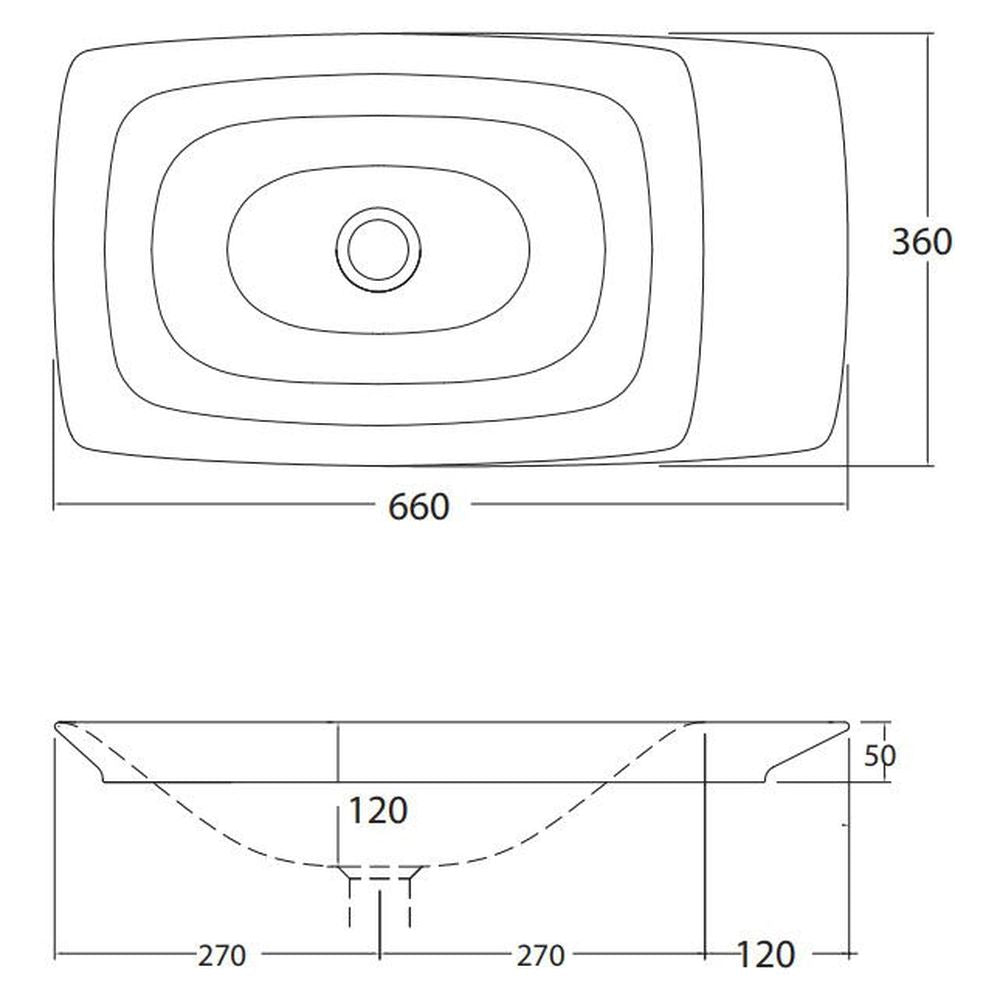 Studio Bagno Flow Inset Basin - 1 Taphole