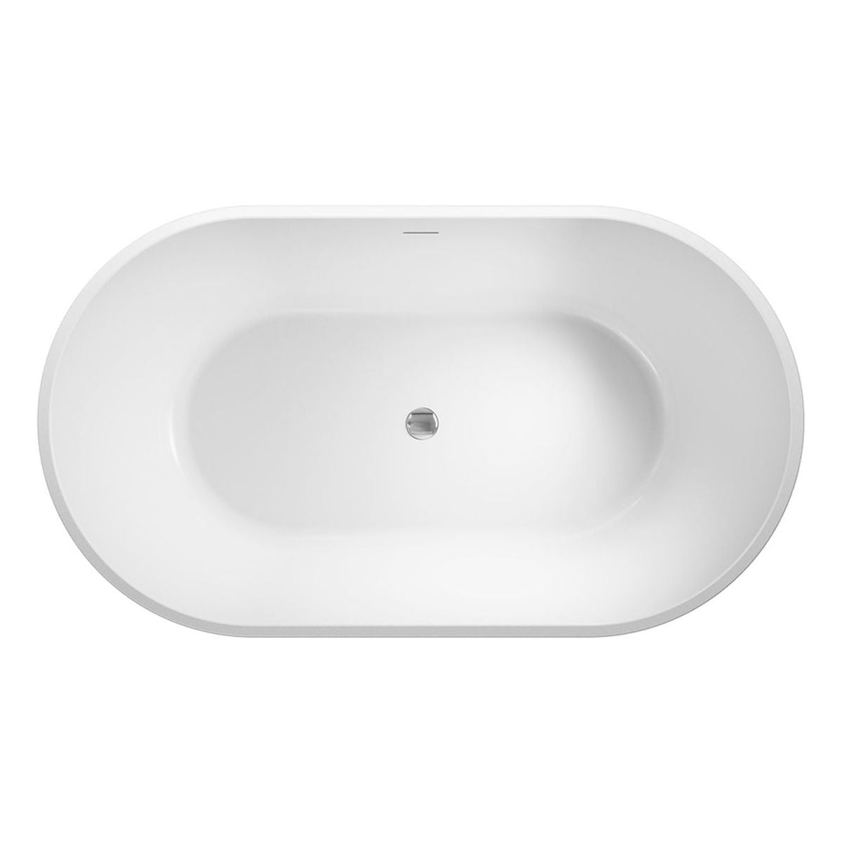 Austin Freestanding Acrylic Bath with Overflow, 1400mm