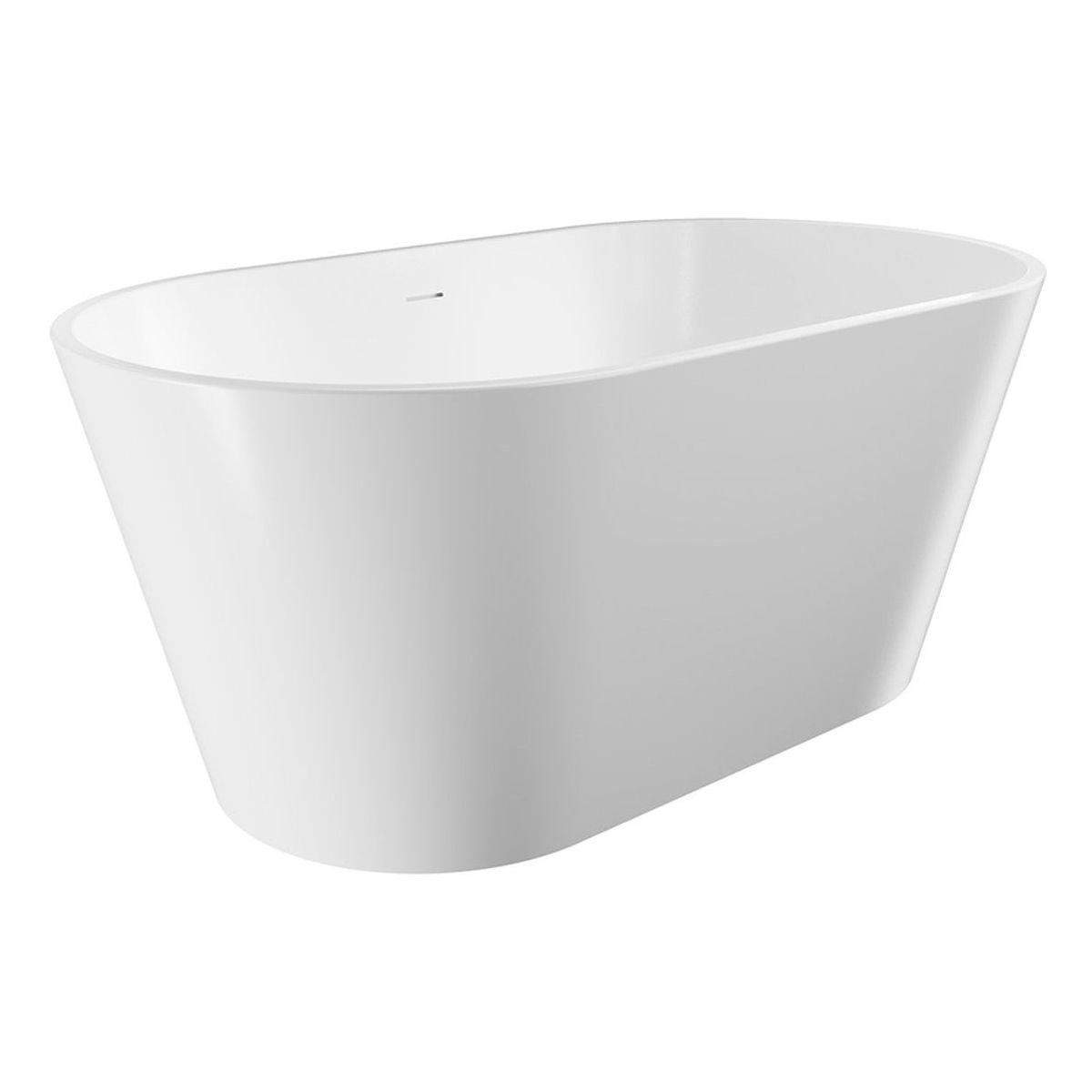 Austin Freestanding Acrylic Bath with Overflow, 1400mm