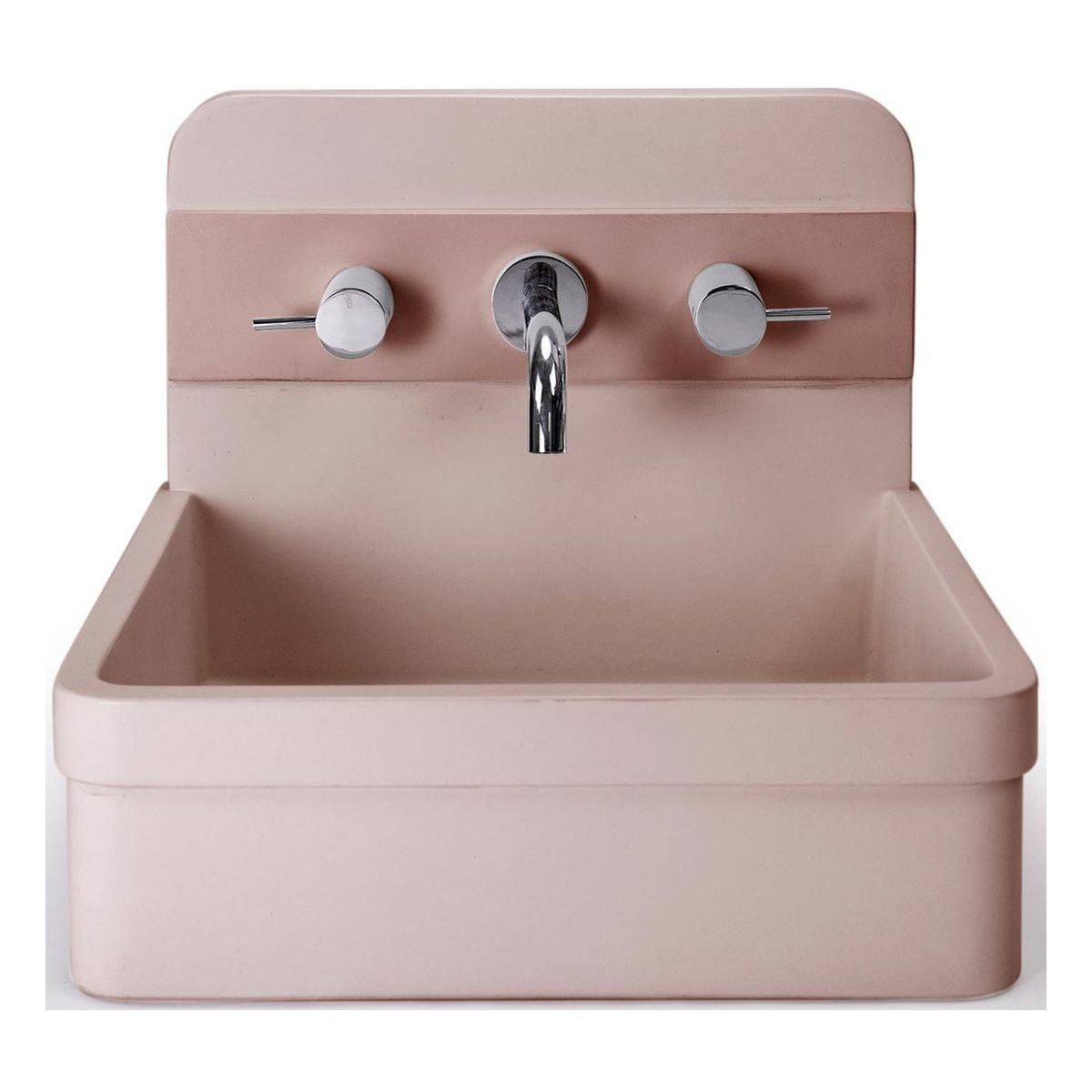 Nood Surface Mount Herbert Basin in Two Tone in Blush Pink