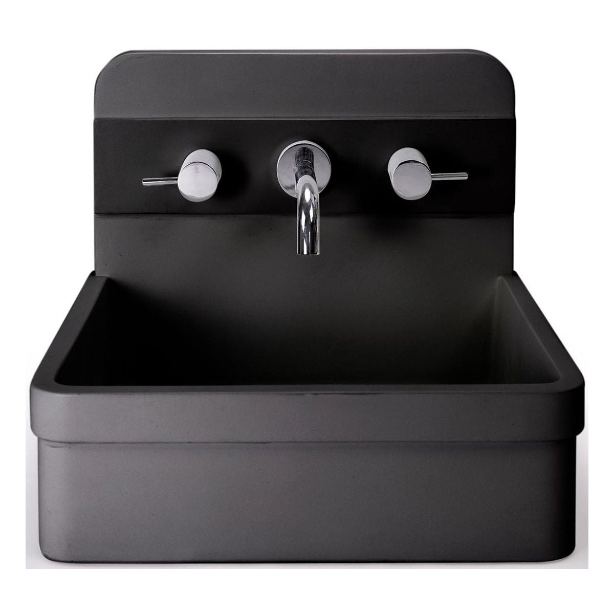 Nood Surface Mount Herbert Basin in Two Tone in Charcoal