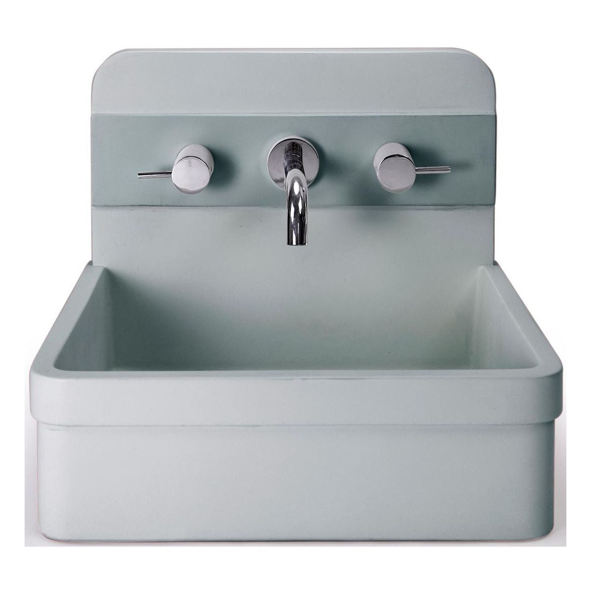 Nood Surface Mount Herbert Basin in Two Tone in Powder Blue
