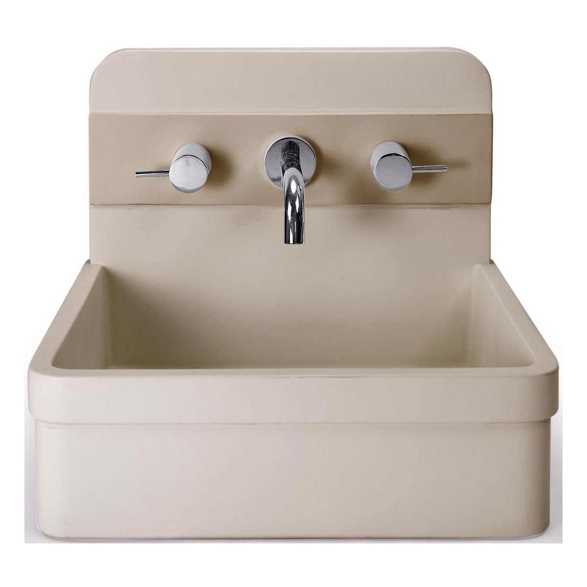 Nood Surface Mount Herbert Basin in Two Tone in Sand