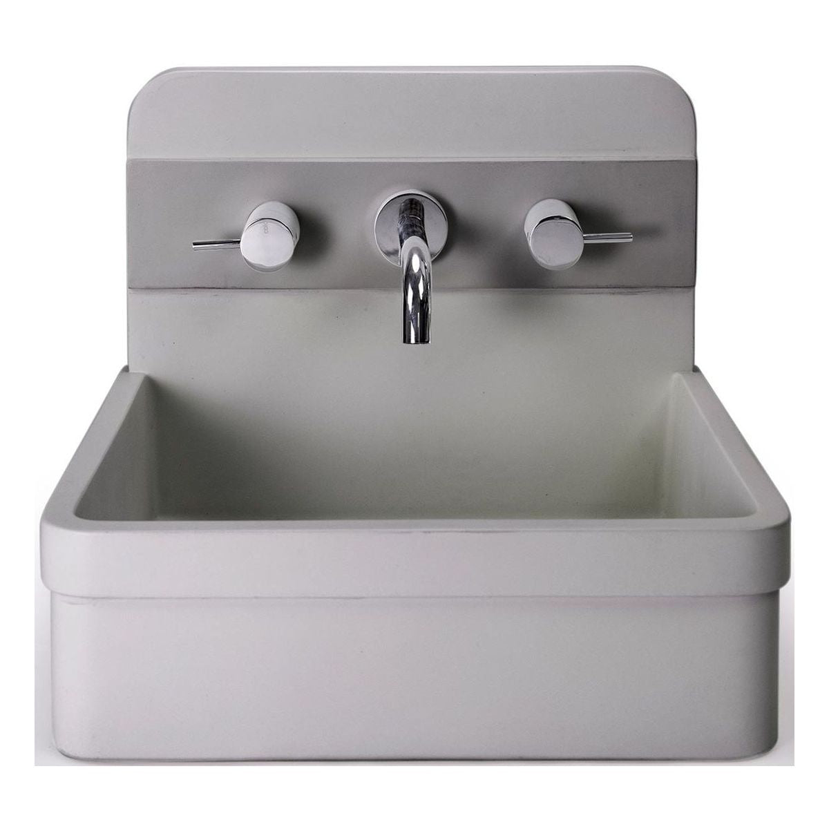 Nood Surface Mount Herbert Basin in Two Tone in Sky Grey