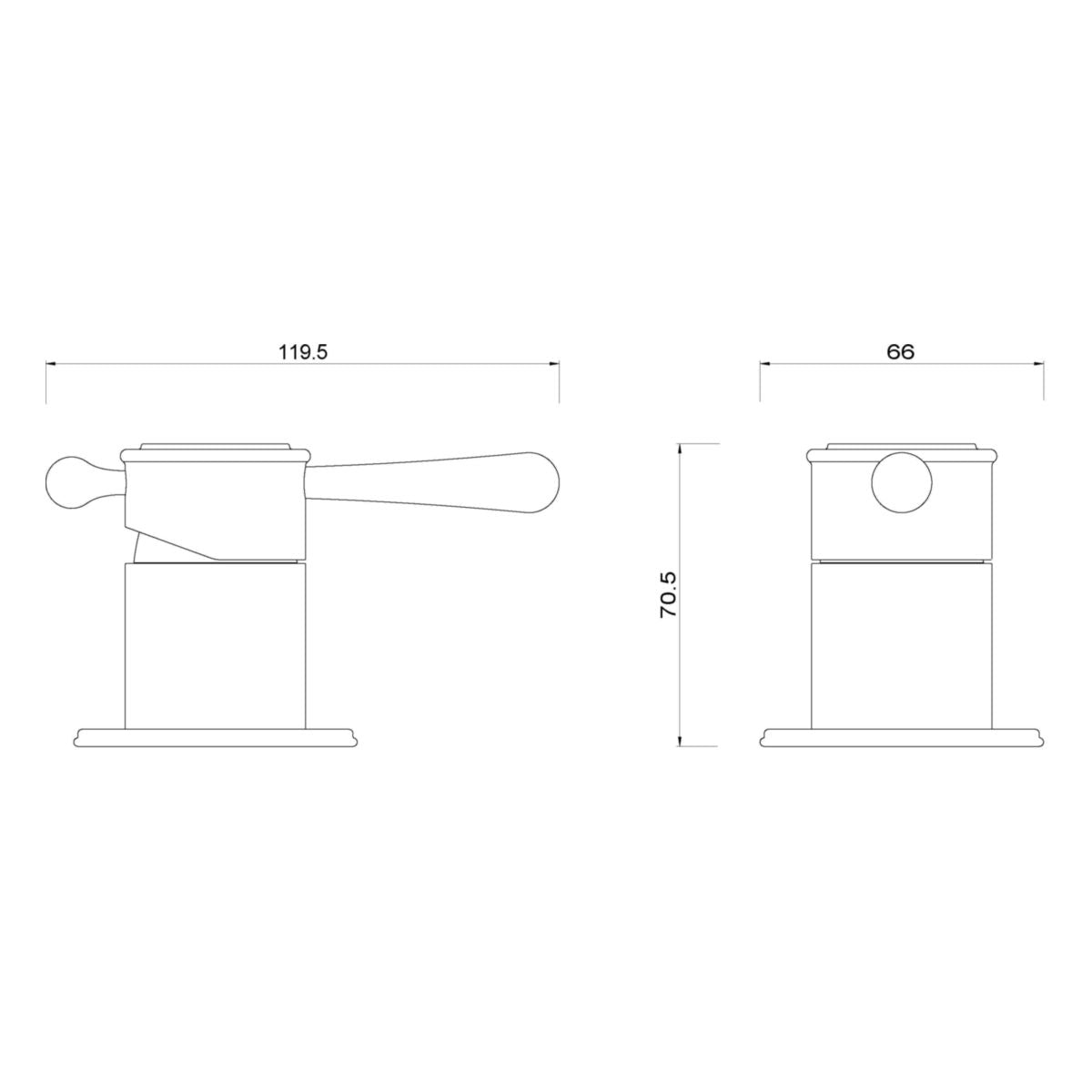 Meir Harrington Shower Mixer Finished Parts, Brushed Nickel