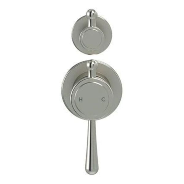 Meir Harrington Shower Divertor Mixer Finished Parts, Brushed Nickel