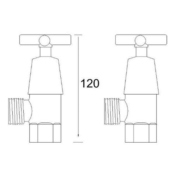 Waterpoint Washing Machine Set Chrome